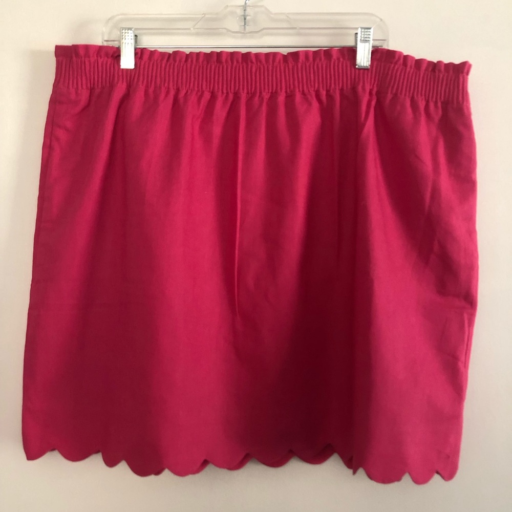 NEW Scalloped J. Crew Pink Skirt